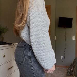 Altar’d State Gray Knit Blaise Sweater